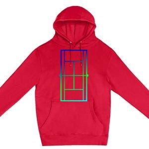 Tennis Court Tennis Lines Court Tennis Premium Pullover Hoodie