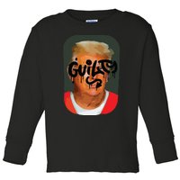 Trump Convicted Toddler Long Sleeve Shirt