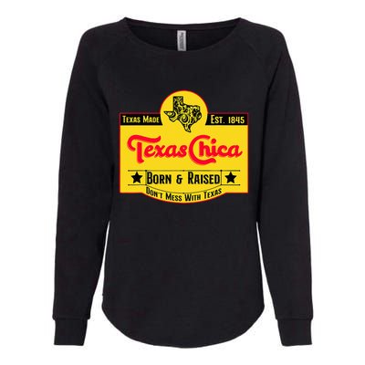 Texas Chica Womens California Wash Sweatshirt