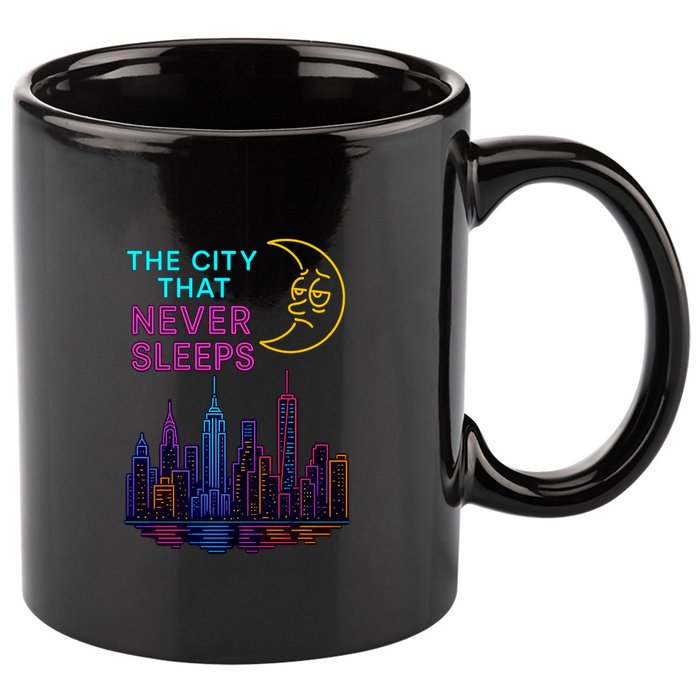 The City That Never Sleeps New York 11oz C Handle Ceramic Mug