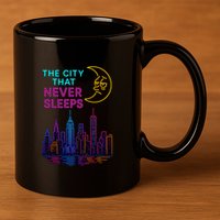 The City That Never Sleeps New York 11oz C Handle Ceramic Mug