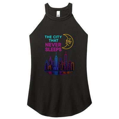 The City That Never Sleeps New York Women's Perfect Tri Rocker Tank