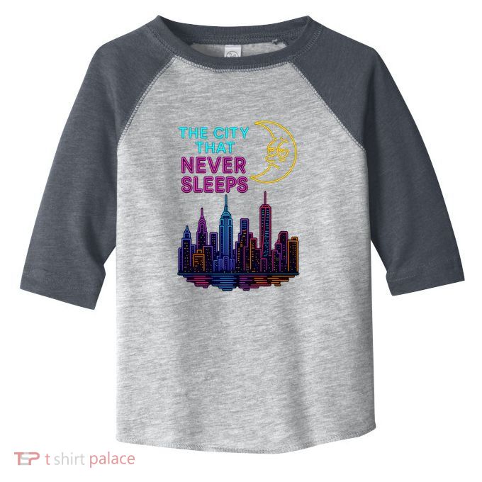 The City That Never Sleeps New York Toddler Fine Jersey T-Shirt