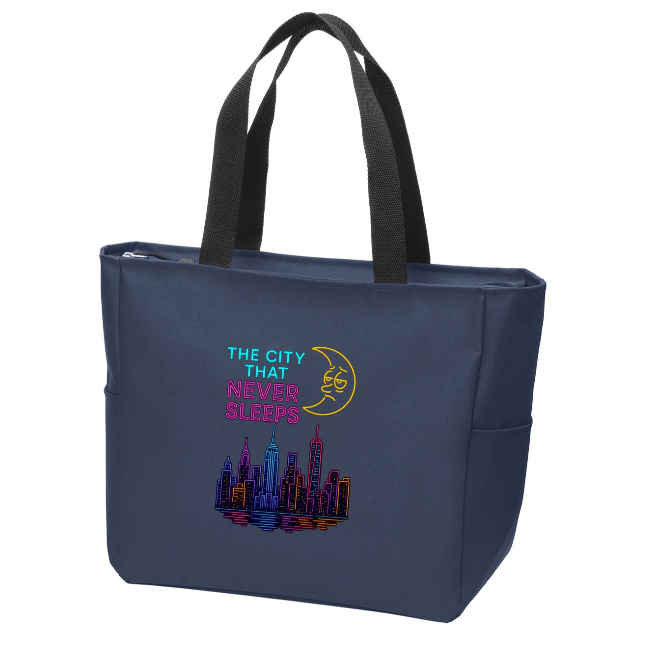 The City That Never Sleeps New York Zip Tote Bag