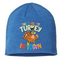 The Coolest Turkey In Town Hen Farmers Gift Sustainable Beanie