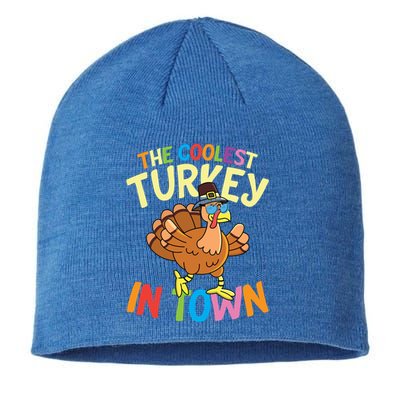 The Coolest Turkey In Town Hen Farmers Gift Sustainable Beanie