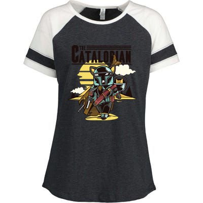 The Catalorian Enza Ladies Jersey Colorblock Tee