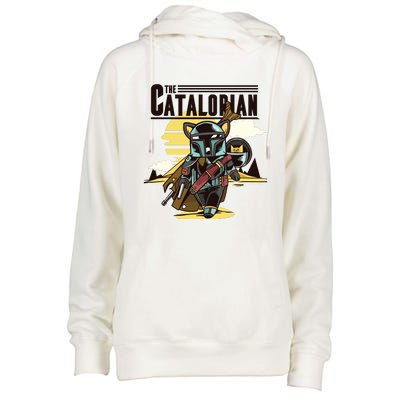 The Catalorian Womens Funnel Neck Pullover Hood