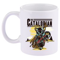 The Catalorian 11oz C Handle Ceramic Mug