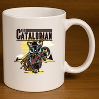 The Catalorian 11oz C Handle Ceramic Mug