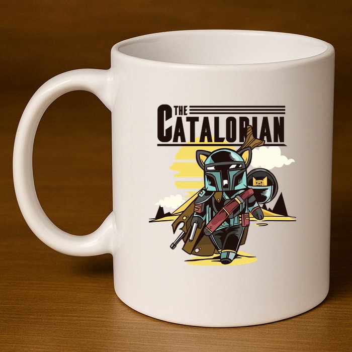 The Catalorian 11oz C Handle Ceramic Mug