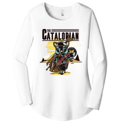 The Catalorian Women's Perfect Tri Tunic Long Sleeve Shirt