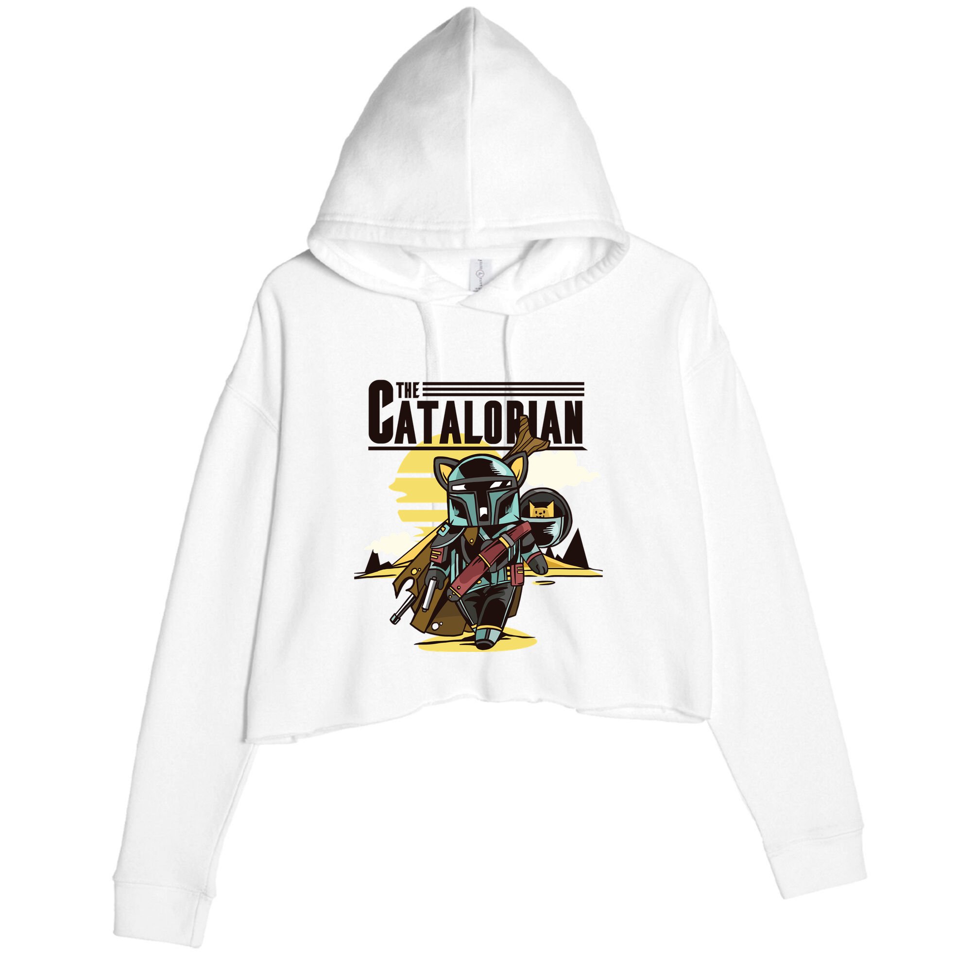 The Catalorian Crop Fleece Hoodie
