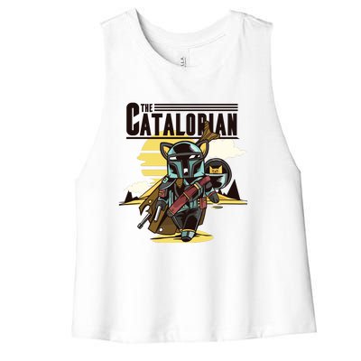 The Catalorian Women's Racerback Cropped Tank