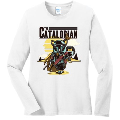 The Catalorian Ladies Long Sleeve Shirt