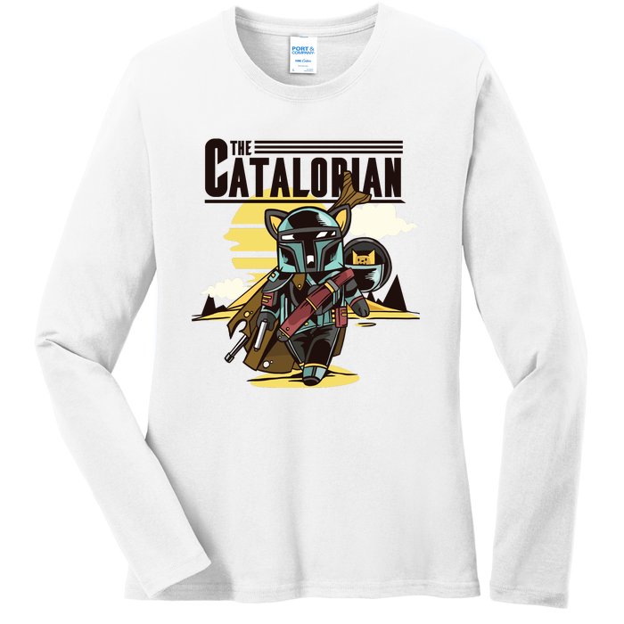 The Catalorian Ladies Long Sleeve Shirt