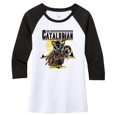 The Catalorian Women's Tri-Blend 3/4-Sleeve Raglan Shirt