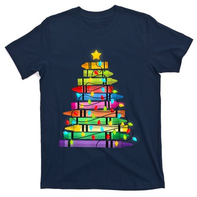 Teacher Christmas Tree Lights Student School Xmas T-Shirt