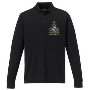 Taekwondo Christmas Tree Martial Artist Martial Arts Tkd Gift Performance Long Sleeve Polo