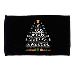 Taekwondo Christmas Tree Martial Artist Martial Arts Tkd Gift Microfiber Hand Towel