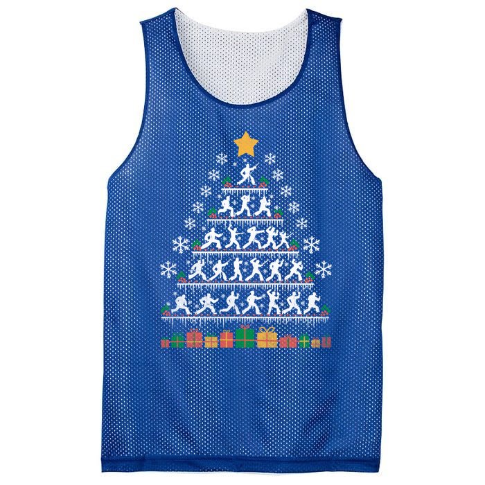 Taekwondo Christmas Tree Martial Artist Martial Arts Tkd Gift Mesh Reversible Basketball Jersey Tank