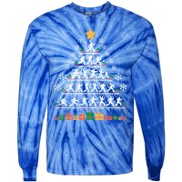 Taekwondo Christmas Tree Martial Artist Martial Arts Tkd Gift Tie-Dye Long Sleeve Shirt