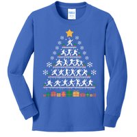 Taekwondo Christmas Tree Martial Artist Martial Arts Tkd Gift Kids Long Sleeve Shirt