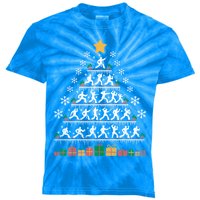 Taekwondo Christmas Tree Martial Artist Martial Arts Tkd Gift Kids Tie-Dye T-Shirt