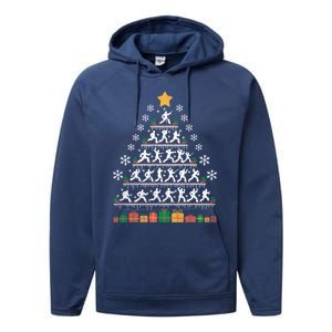 Taekwondo Christmas Tree Martial Artist Martial Arts Tkd Gift Performance Fleece Hoodie