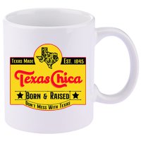 Texas Chica 11oz C Handle Ceramic Mug