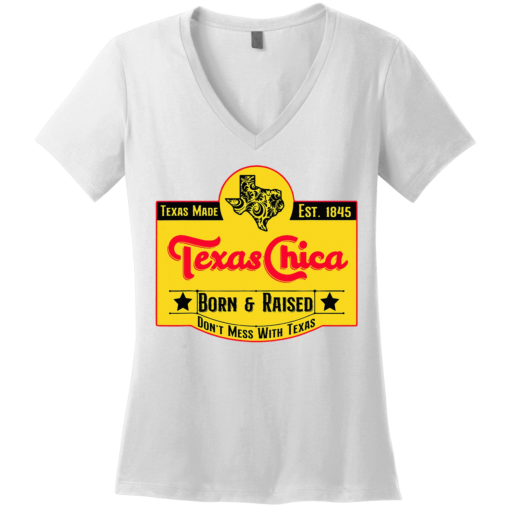 Texas Chica Women's V-Neck T-Shirt