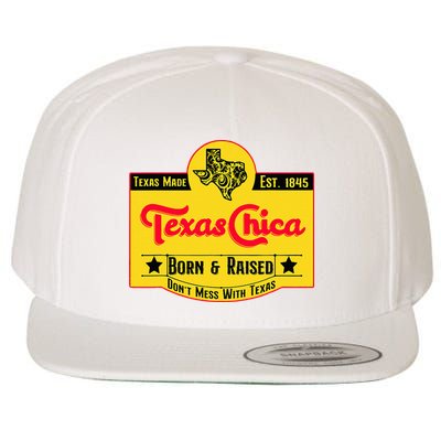 Texas Chica Wool Snapback Cap