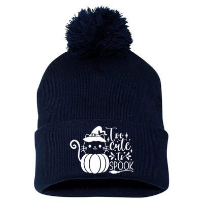 Too Cute To Spook Pom Pom 12in Knit Beanie