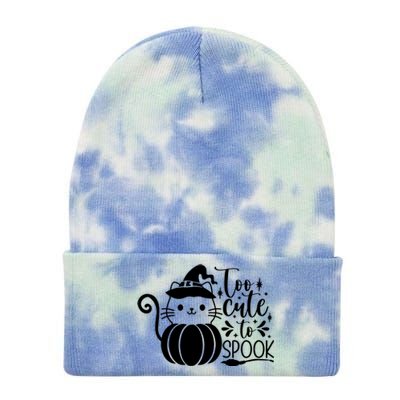 Too Cute To Spook Tie Dye 12in Knit Beanie