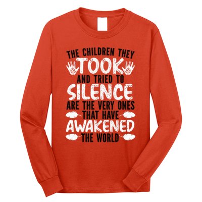 The Children They Took Orange Day Indigenous Children Long Sleeve Shirt