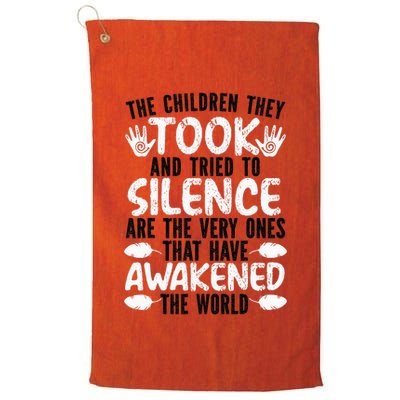 The Children They Took Orange Day Indigenous Children Golf Towel