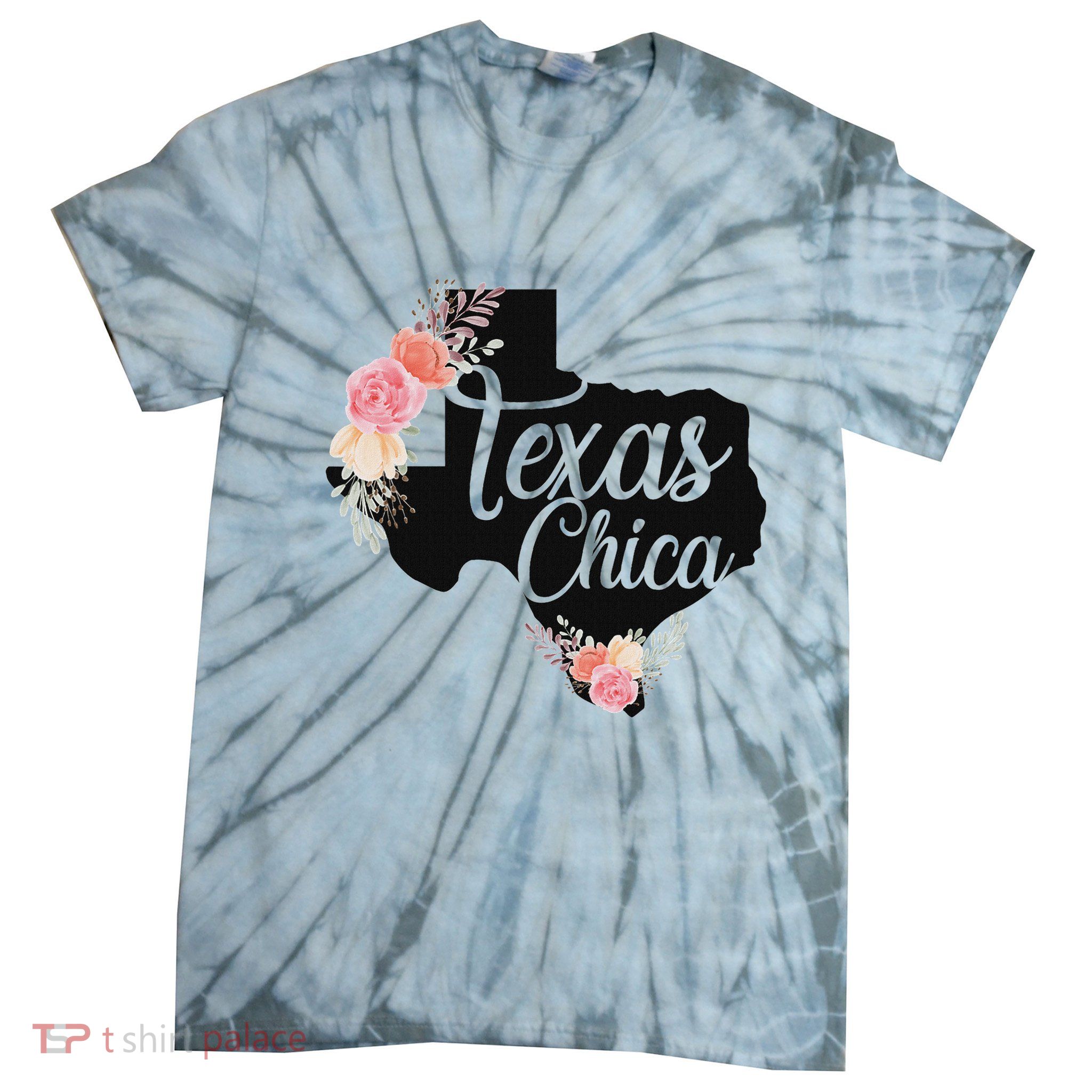 Texas Chica Texan Texas Map Texas Chica Tie-Dye T-Shirt