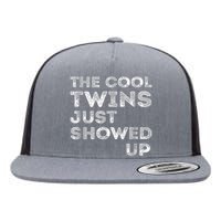 The Cool Twins Just Showed up Funny Twins Flat Bill Trucker Hat