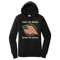 Texas Close The Border Conservative Patriotic Women's Pullover Hoodie