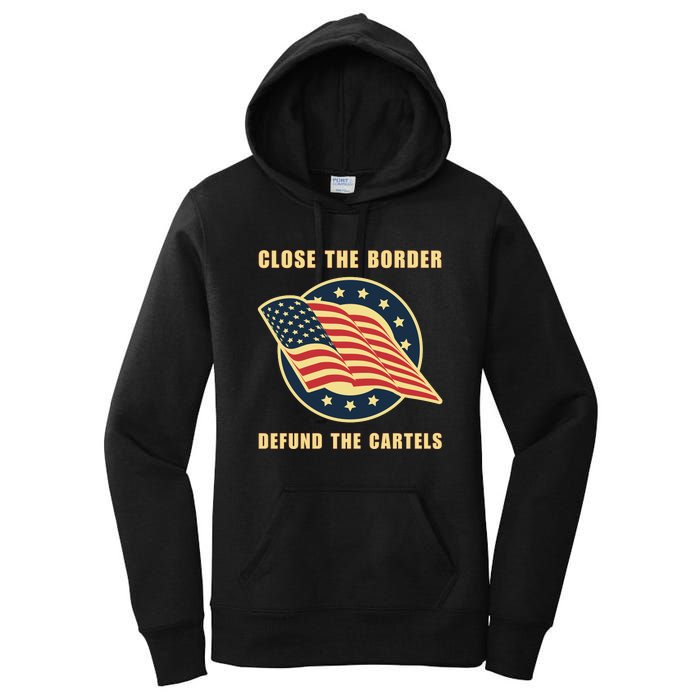 Texas Close The Border Conservative Patriotic Women's Pullover Hoodie