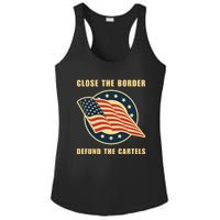 Texas Close The Border Conservative Patriotic Ladies PosiCharge Competitor Racerback Tank