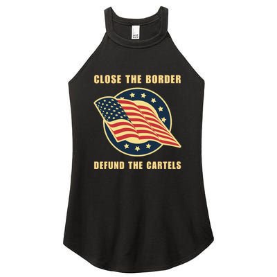 Texas Close The Border Conservative Patriotic Women's Perfect Tri Rocker Tank