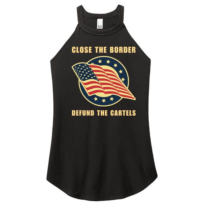 Texas Close The Border Conservative Patriotic Women's Perfect Tri Rocker Tank