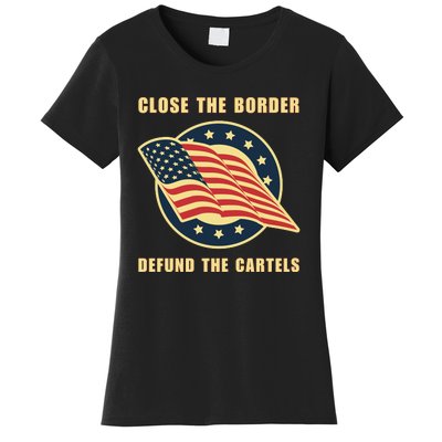 Texas Close The Border Conservative Patriotic Women's T-Shirt