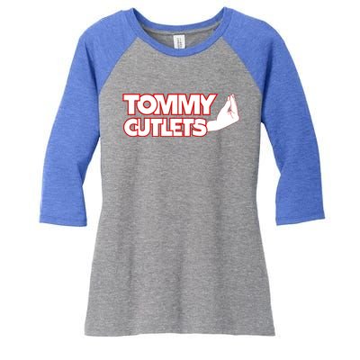 Tommy Cutlets Women's Tri-Blend 3/4-Sleeve Raglan Shirt