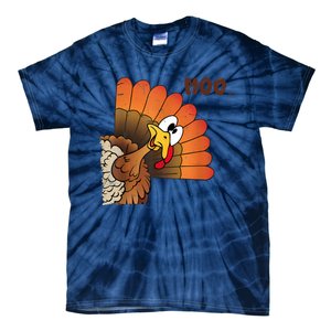 Thanksgiving Cute Turkey Moo IM A Cow Tie-Dye T-Shirt