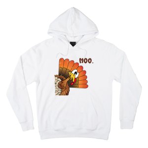 Thanksgiving Cute Turkey Moo IM A Cow Hoodie