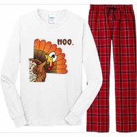 Thanksgiving Cute Turkey Moo IM A Cow Long Sleeve Pajama Set