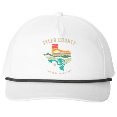 Tyler County Texas Outdoors Vintage Nature Design Cool Gift Snapback Five-Panel Rope Hat