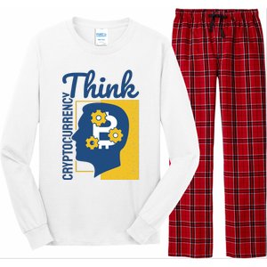 Think Cryptocurrency Long Sleeve Pajama Set